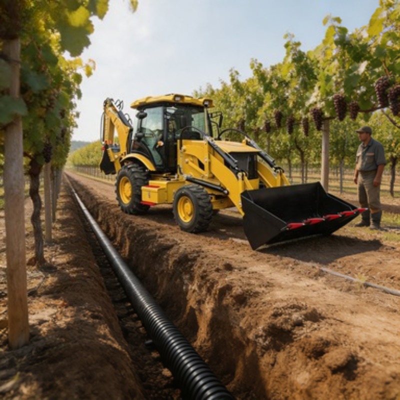 Tractor Backhoe - 3 Tonluk 4x4 Kazıcı Traktör Makinesi,