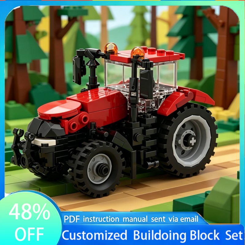 Heavy Equipment Stickers - 214 PCS Yarış Ağır Ekipmanları MOC