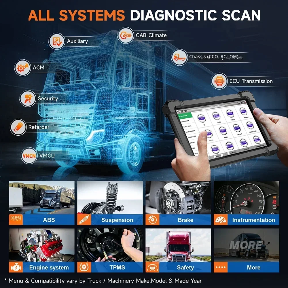 ANCEL X7 HD Ağır Hizmet Tipi K - Heavy Equipment Diagnostic Tool incelemesi ve fiyatı
