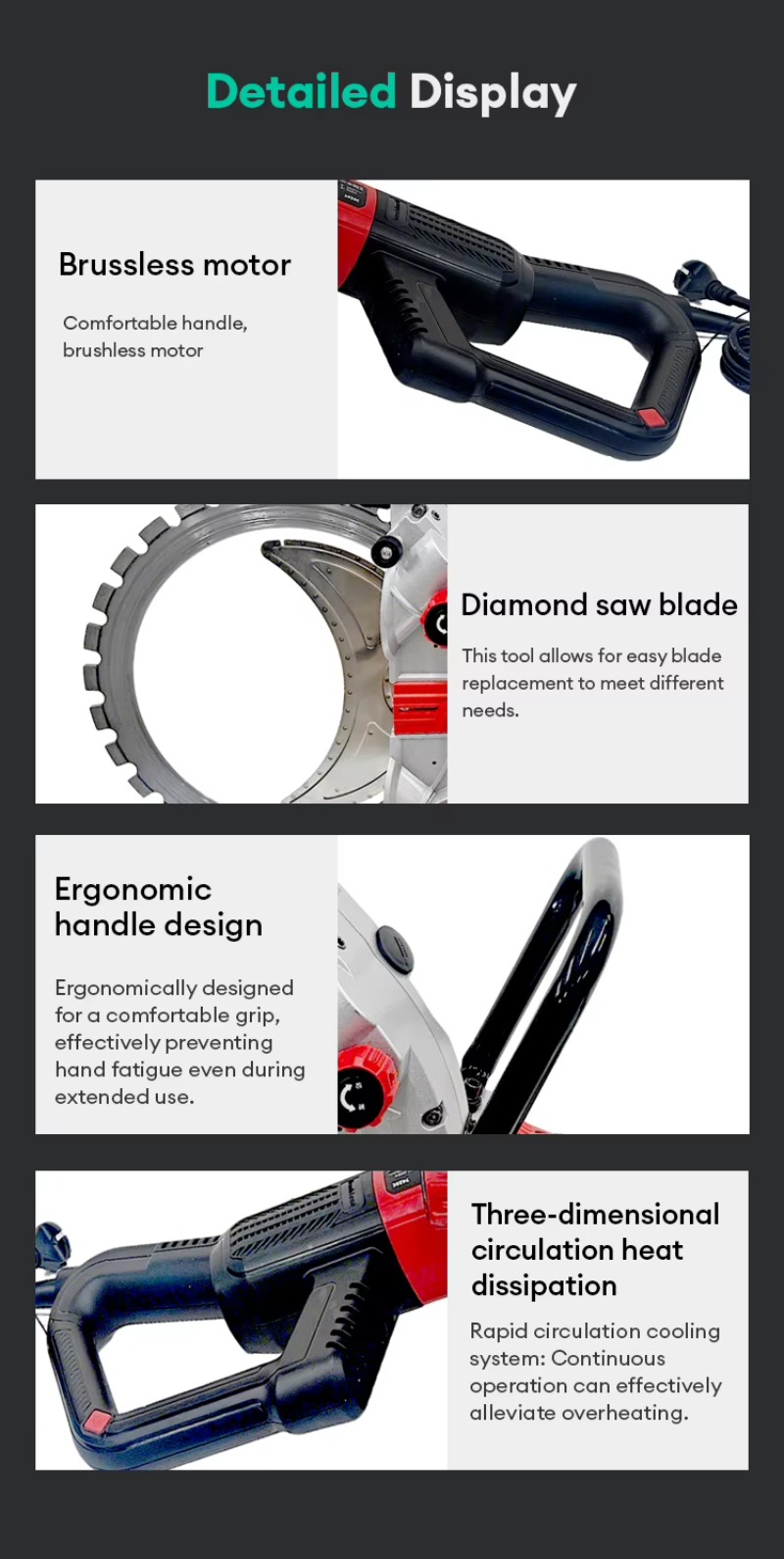 8800W Elektrikli Beton Kesicil - Electric Concrete Cutter incelemesi ve fiyatı