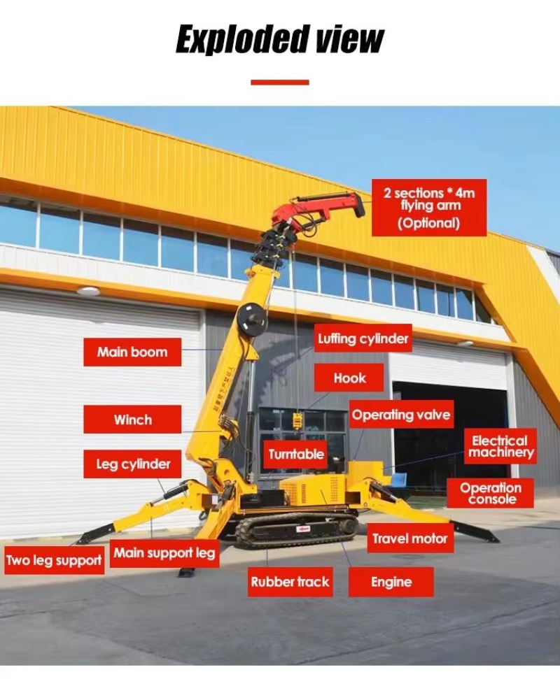8T Hidrolik Örümcek Vinç Ağır  - Heavy Equipment Handling incelemesi ve fiyatı