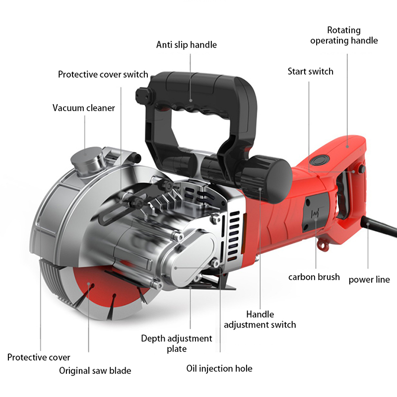 5800W Yüksek Güçlü Duvar Kanal - Electric Concrete Cutter incelemesi ve fiyatı